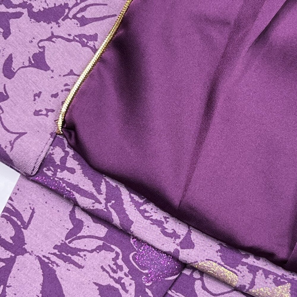 Soft Surroundings Tuscan Rose‎ Floral Jacket Blazer Amethyst Gold - Picture 5 of 8